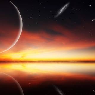 Fantasy sunset wallpaper