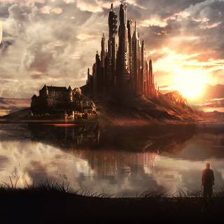 Fantasy sunset wallpaper