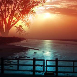 Fantasy sunset wallpaper