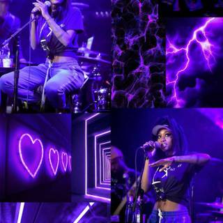 Summer purple aesthetic wallpaper