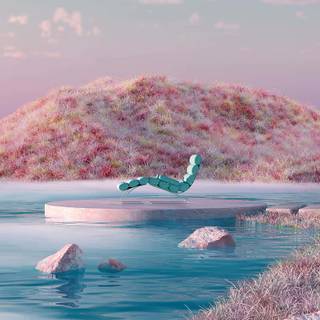 Light pink summer wallpaper