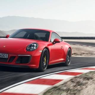 Porche 911 Turbo 2023 red wallpaper