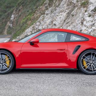Porche 911 Turbo 2023 red wallpaper