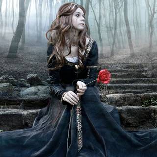 Gothic beauty wallpaper