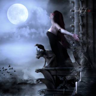 Gothic beauty wallpaper