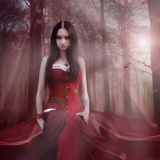 Gothic beauty wallpaper