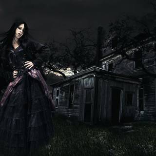 Gothic beauty wallpaper