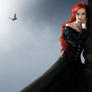 Gothic beauty wallpaper