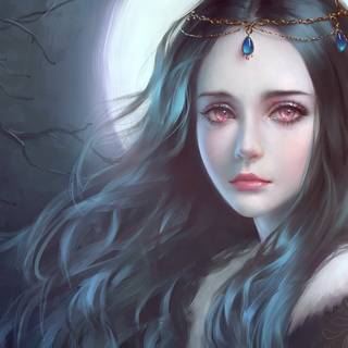 Gothic beauty wallpaper