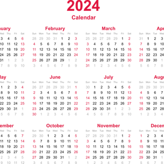 Calendar 2024 wallpaper