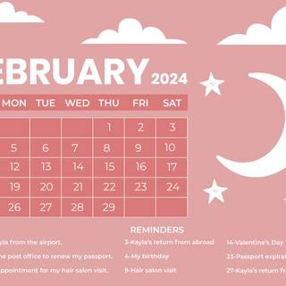 Calendar 2024 wallpaper