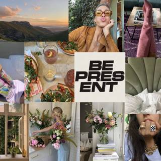 Spring moodboard desktop wallpaper