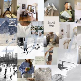 Spring moodboard desktop wallpaper