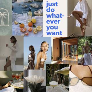 Spring moodboard desktop wallpaper