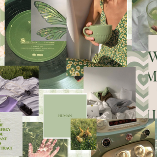 Spring moodboard desktop wallpaper
