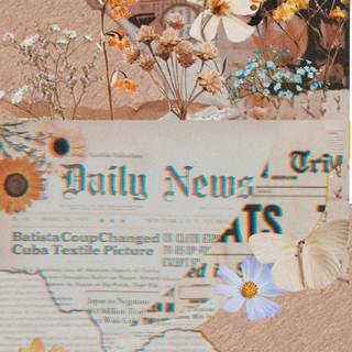 Preppy aesthetic spring wallpaper