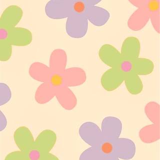 Preppy aesthetic spring wallpaper