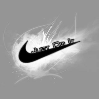 Grey Nike logo wallpaper
