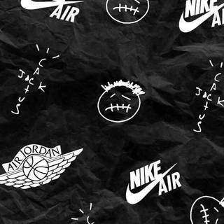 Grey Nike logo wallpaper