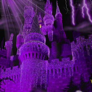 Aesthetic purple fantasy wallpaper