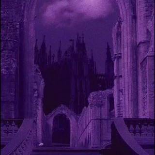 Aesthetic purple fantasy wallpaper