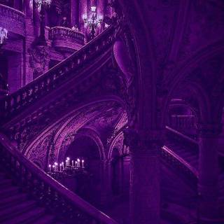 Aesthetic purple fantasy wallpaper