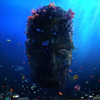 Fantasy scuba diver wallpaper