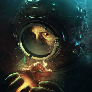 Fantasy scuba diver wallpaper