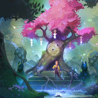 Fantasy jungle tree wallpaper