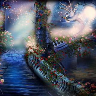 Gothic spring wallpaper