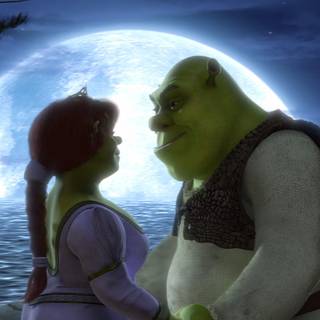 Shrek and Fiona wallpaper