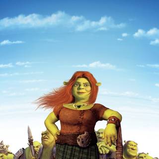 Shrek and Fiona wallpaper
