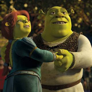 Shrek and Fiona wallpaper