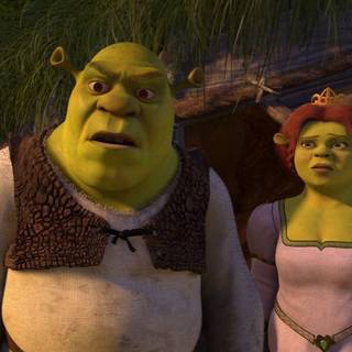 Shrek and Fiona wallpaper