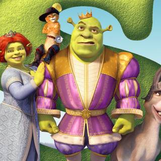 Shrek and Fiona wallpaper