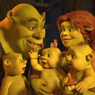 Shrek and Fiona wallpaper