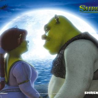 Shrek and Fiona wallpaper