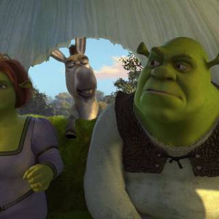 Shrek and Fiona wallpaper