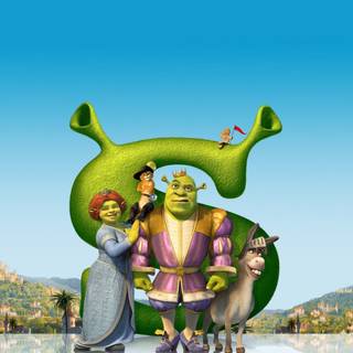 Shrek and Fiona wallpaper
