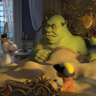 Shrek and Fiona wallpaper