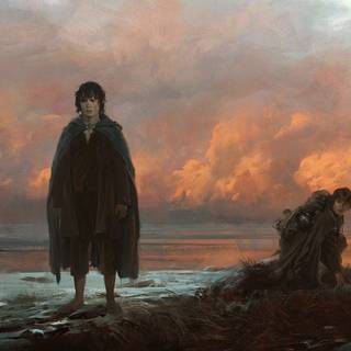 Frodo and Sam wallpaper