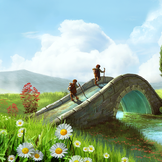 Frodo and Sam wallpaper