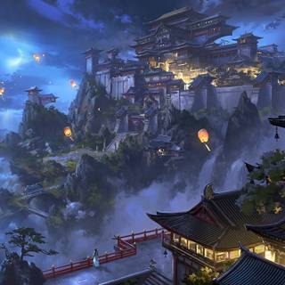 Anime palace wallpaper