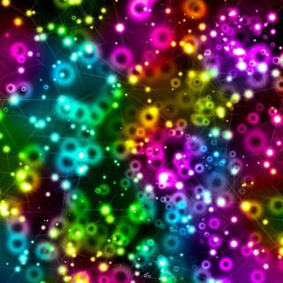 Rainbow bubbles wallpaper