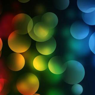 Rainbow bubbles wallpaper