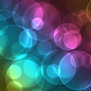 Rainbow bubbles wallpaper