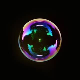 Rainbow bubbles wallpaper