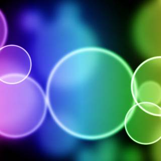 Rainbow bubbles wallpaper