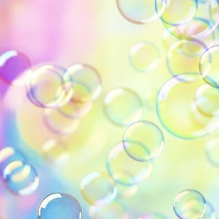 Rainbow bubbles wallpaper