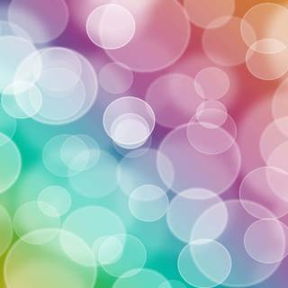 Rainbow bubbles wallpaper